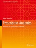Cover: Prescriptive Analytics - Springer