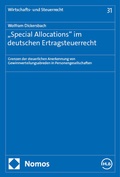 Cover: "Special Allocations" im deutschen Ertragsteuerrecht - Nomos