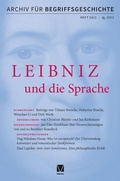 Cover: Archiv f&uuml;r Begriffsgeschichte. Band 65,2 - Meiner