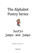 Cover: Justin Jumps and Jumps (The Alphabet Poetry Series, #10) - IsleV