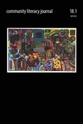 Cover: Community Literacy Journal 18.1 (Fall 2023) - Parlor Press