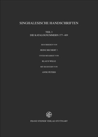 Abbildung von: Singhalesische Handschriften - Franz Steiner Verlag