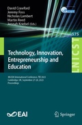 Cover: Technology, Innovation, Entrepreneurship and Education - Springer