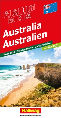 Abbildung von: Hallwag Strassenkarte Australien 1:4 Mio. - Hallwag Kümmerly+Frey