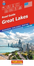 Cover: Hallwag Strassenkarte USA, Great Lakes 1:1 Mio. - Hallwag K&uuml;mmerly+Frey