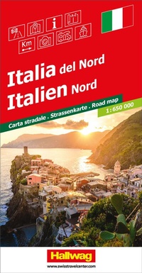 Abbildung von: Hallwag Strassenkarte Italien Nord 1:650.000 - Hallwag Kümmerly+Frey