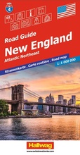 Cover: Hallwag Strassenkarte USA, New England 1:1 Mio. - Hallwag K&uuml;mmerly+Frey
