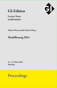 Enlarge image Cover: GI Edition Proceedings Band 348 "Modellierung 2024" - Köllen