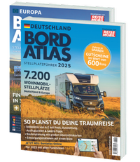 Abbildung von: Bordatlas Stellplatzführer 2025 - DoldeMedien Verlag GmbH