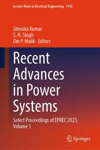 Enlarge image Cover: Recent Advances in Power Systems - Springer
