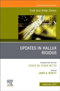 Cover: Updates in Hallux Rigidus, An issue of Foot and Ankle Clinics of North America: Volume 29-3 - Churchill Livingstone