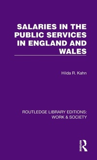 Abbildung von: Salaries in the Public Services in England and Wales - Routledge