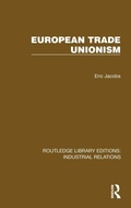 Cover: European Trade Unionism - Routledge