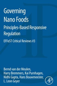Enlarge image Cover: Governing Nano Foods: Principles-Based Responsive Regulation - Academic Press