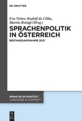 Cover: Sprachenpolitik in &Ouml;sterreich - De Gruyter