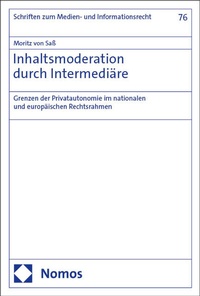 Abbildung von: Inhaltsmoderation durch Intermediäre - Nomos