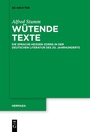 Cover: Wütende Texte - De Gruyter