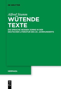 Abbildung von: Wütende Texte - De Gruyter