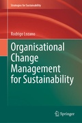 Cover: Organisational Change Management for Sustainability - Springer