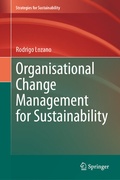 Cover: Organisational Change Management for Sustainability - Springer