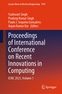 Cover: Proceedings of International Conference on Recent Innovations in Computing - Springer
