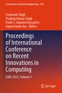 Cover: Proceedings of International Conference on Recent Innovations in Computing - Springer