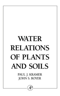 Enlarge image Cover: Water Relations of Plants and Soils - Academic Press