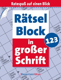 Abbildung von: Rätselblock in großer Schrift 123 - Bassermann