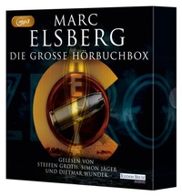 Abbildung von: Die große Hörbuchbox - °C - Celsius - Der Fall des Präsidenten - Gier - Helix - Zero - Blackout - Black Hole - Random House Audio