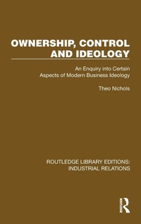 Enlarge image Cover: Ownership, Control and Ideology - Routledge