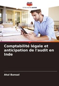 Cover: Comptabilite legale et anticipation de l'audit en Inde - Editions Notre Savoir