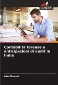 Cover: Contabilita forense e anticipazioni di audit in India - Edizioni Sapienza