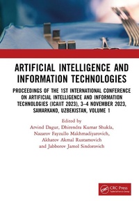 Enlarge image Cover: Artificial Intelligence and Information Technologies - CRC Press