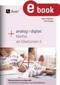 Cover: Analog + digital: Mathe an Stationen 3 - Auer Verlag