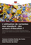 Cover: L'utilisation de variantes non standard - Editions Notre Savoir