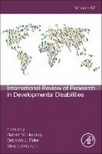 Enlarge image Cover: International Review Research in Developmental Disabilities: Volume 67 - Academic Press