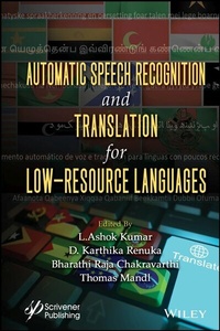Enlarge image Cover: Automatic Speech Recognition and Translation for Low Resource Languages - Wiley
