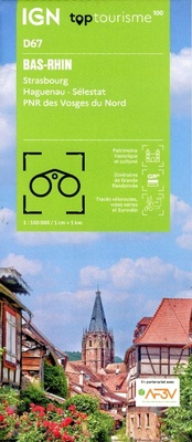 Abbildung von: Bas-Rhin - Strasbourg Haguenau Selestat PNR Vosges Nord: D67 - Institut Geographique National