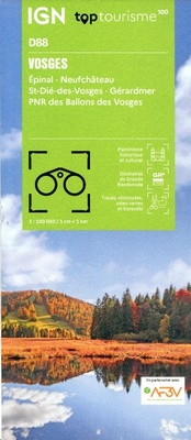 Abbildung von: Vosges - Epinal Neufchateau St-Die-des-Vosges Gerardmer: D88 - Institut Geographique National