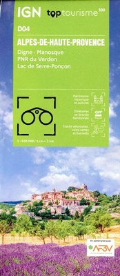 Abbildung von: Alpes-de-Haute-Provence - Digne Manosque PNR Verdon: D04 - Institut Geographique National