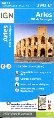 Abbildung von: Arles / PNR de Camargue: 2943ET - Institut Geographique National