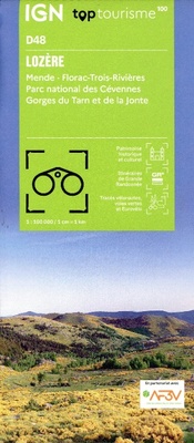 Abbildung von: Lozere - Mende Florac-Trois-Rivieres PN Cevennes: D48 - Institut Geographique National