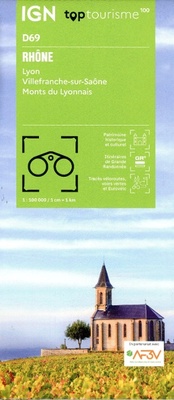 Abbildung von: Rhone - Lyon Villefarnche-sur-Saone Monts du Lyonnais: D69 - Institut Geographique National
