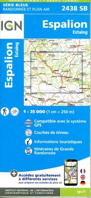 Abbildung von: Espalion / Estaing: 2438 - Institut Geographique National