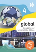 Cover: global 4. Geographie und wirtschaftliche Bildung, Sch&uuml;lerbuch + E-Book - &Ouml;BV 3-209