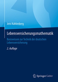 Abbildung von: Lebensversicherungsmathematik - Springer Gabler