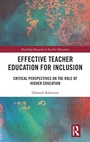 Cover: Effective Teacher Education for Inclusion - Routledge
