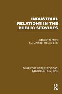 Abbildung von: Industrial Relations in the Public Services - Routledge
