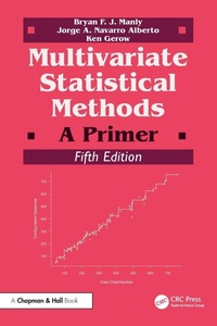 Enlarge image Cover: Multivariate Statistical Methods - Chapman & Hall/CRC