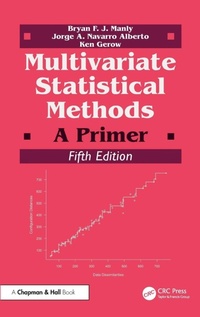 Enlarge image Cover: Multivariate Statistical Methods - Chapman & Hall/CRC